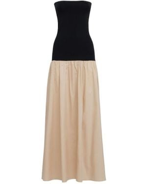 By Malene Birger Marc Strapless Long Dress - Natural
