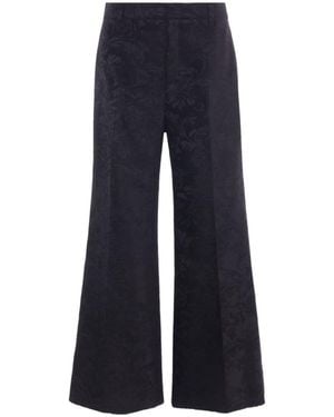 Chloé Chloé Floral Detailed Trousers - Blue