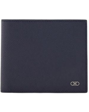Ferragamo Gancini Bi-Fold Wallet - Blue