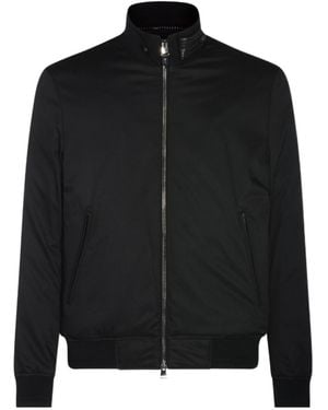 Canali Zip-Up Jacket - Black