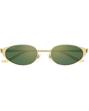 Cartier Oval-Frame Sunglasses - Green