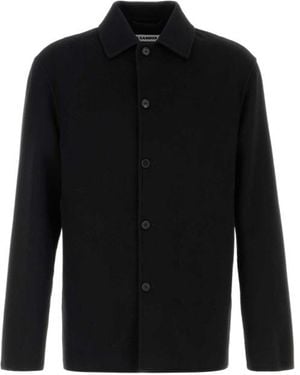 Jil Sander Button-Up Overshirt - Black
