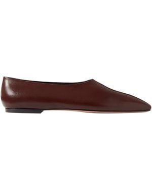 Neous Square-Toed Ballet Flats - Brown