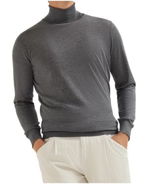 Brunello Cucinelli Turtleneck Sweater - Gray