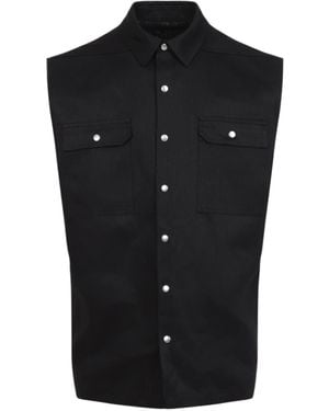 Rick Owens Runway Jumbo Sl Outershirt - Black