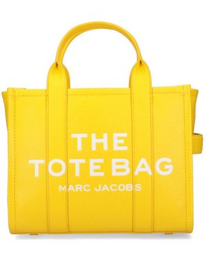 Marc Jacobs Logo Embossed Medium Tote Bag - Yellow