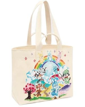 KENZO Cartoon Large Tote Bag - White