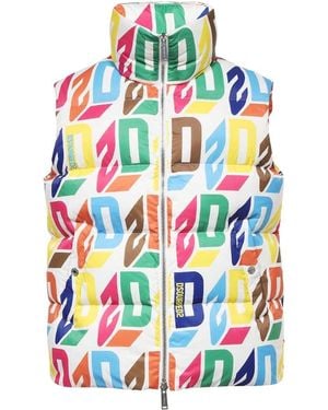 DSquared² Printed Jacket - White