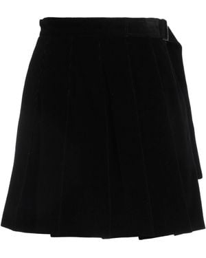 Weekend by Maxmara Solid Pleated Skirt - Black