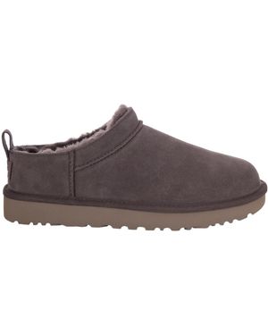 UGG Shearling Lined Slippers - Brown