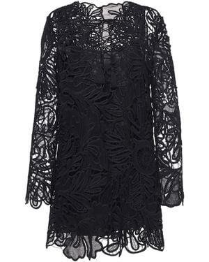 Ulla Johnson Dita Corded Lace Mini Dress - Black