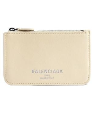Balenciaga Cash 2.0 Long Coin And Card Holder - Natural