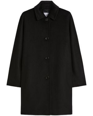 Max Mara Camel Coat With Belt - Black