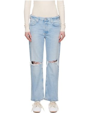 Citizens of Humanity Neve Low Slung Relaxed Jeans - Blue