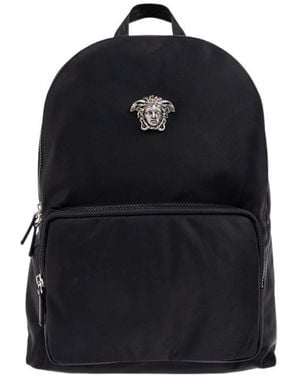 Versace La Medusa Zipped Backpack - Black