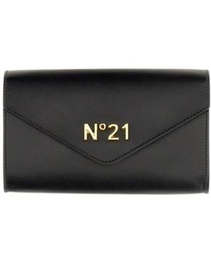 N°21 Chain Logo Wallet - Black