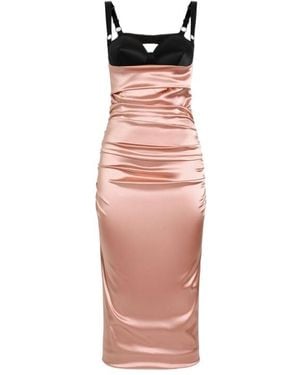 Dolce & Gabbana Gathered Midi Dress