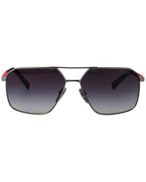 Prada Linea Rossa Prada Eyewear Aviator Sunglasses - Multicolour