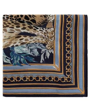 Ferragamo Patterned Scarf - Black