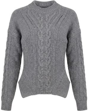 Dondup Long-Sleeve Crew-Neck Sweater - Gray