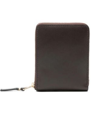 Comme des Garçons Zip Leather Wallet - Brown