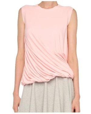 Norma Kamali Twist Sleeveless Top - Pink