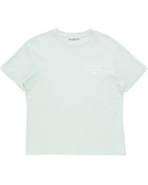 Acne Studios Distressed Logo T-Shirt - White