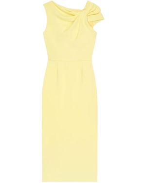 Givenchy Draped Pencil Dress - Yellow