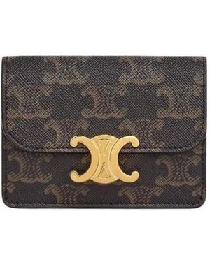 Celine Card Holder Triomphe - Black