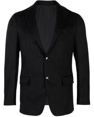 Ferragamo Lapel Suit Jacket - Black