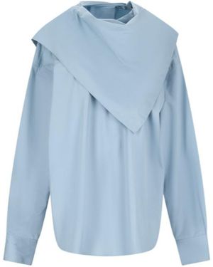 Ami Paris High-Neck Shirt - Blue