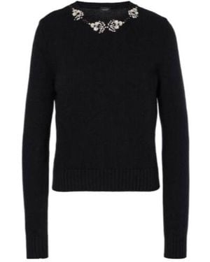 Giambattista Valli Crew Neck Knit Jumper - Black