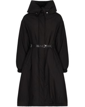Moorer Eneida Long Oversized Parka - Black
