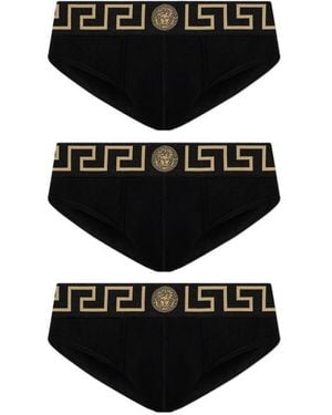 Versace Pack Briefs - Black