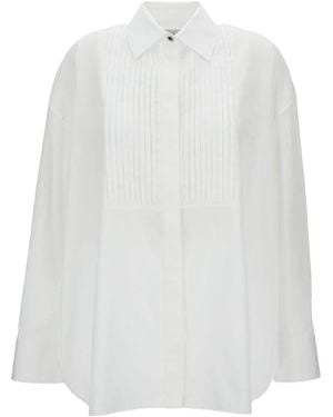 Golden Goose Pleated Oversized Shirt - White
