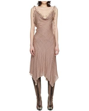 KNWLS Tess Draped Midi Dress - Pink