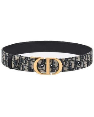 Dior 30Montaigne Reversible Belt - White
