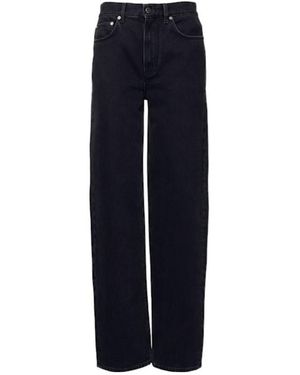 Loulou de Saison High-Waisted Straight Jeans - Blue
