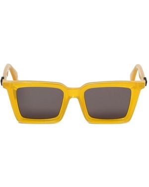 Off-White c/o Virgil Abloh Full Frame Sunglasses - Yellow