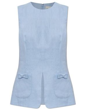 Posse Harper Crew Neck Top - Blue