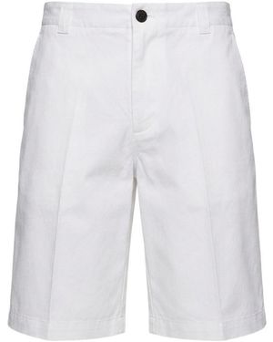 Gucci Cotton Poplin Shorts With Webbing - White