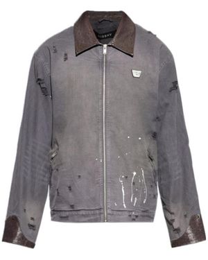 MISBHV 1997 Paint-Splatter Canvas Jacket - Grey