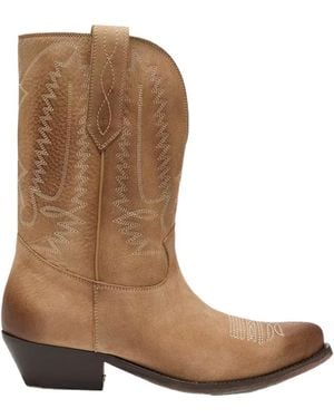 Golden Goose Wish Star Western Boots - Brown