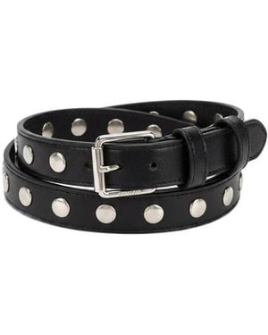 Gucci Stud-Detailed Buckle Belt - Black
