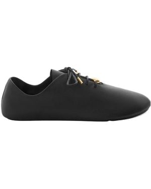 Loewe Pebble Soft Lace-Up Shoes - Black