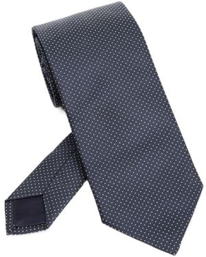 Al Duca d'Aosta Pointed-Tip Tie - Blue