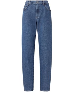 Matteau Mid-Rise Straight-Leg Jeans - Blue