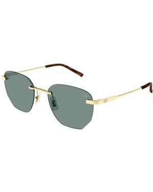 dunhill Geometric-Frame Sunglasses - Metallic