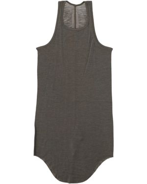 Rick Owens Round Neck Sleeveless Vest - Grey