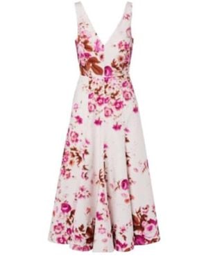 Erdem Floral Cotton Poplin Cocktail Dress - Pink